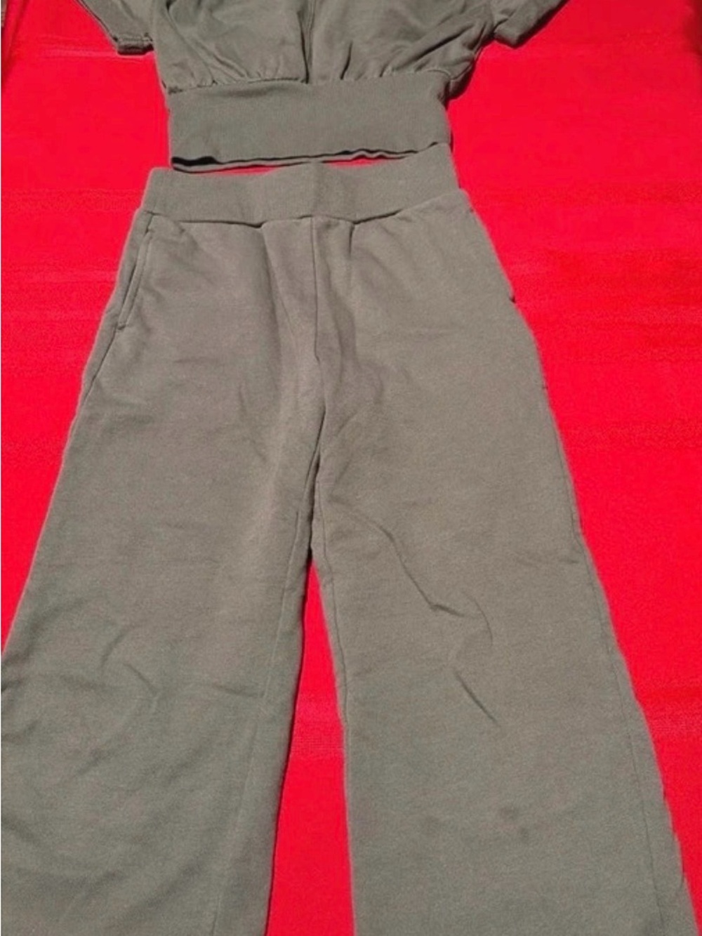 Habitual Olive Wide Leg Knit Pants